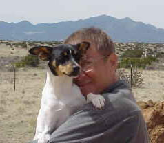 Laney with JellyBean, an American Rat Terrier